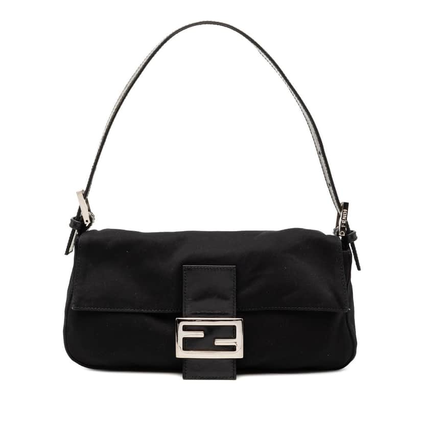 Fendi Neoprene Baguette Black Very good condition - Front View