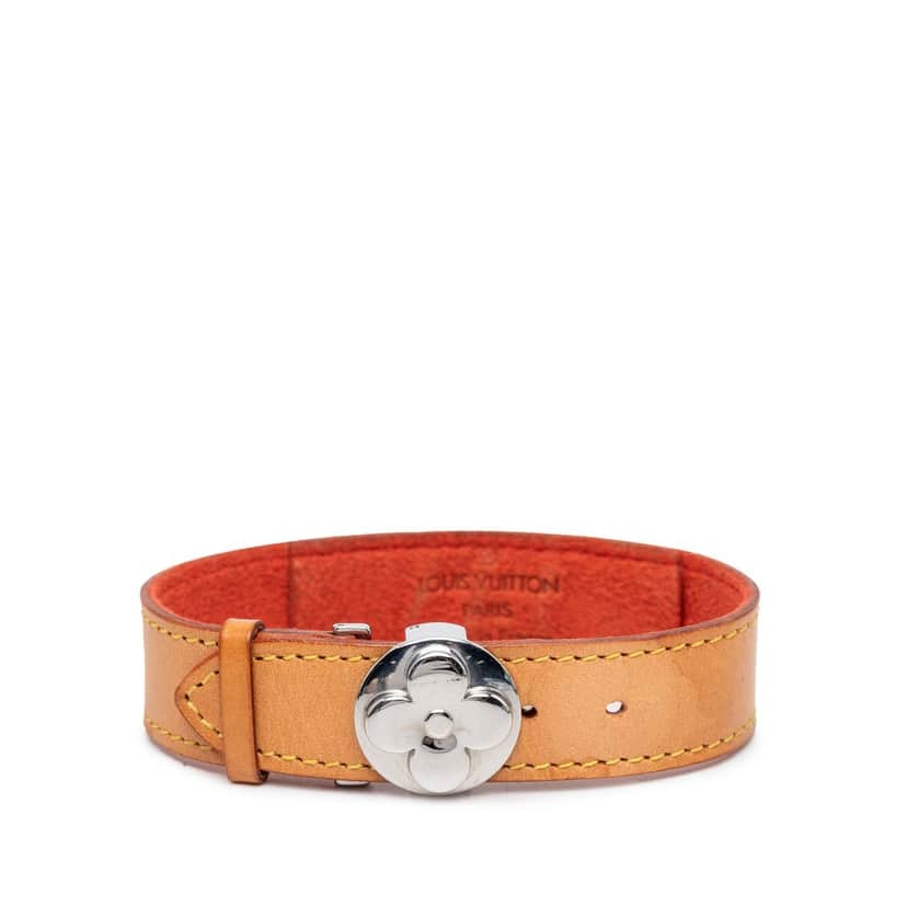 Louis Vuitton Vachetta Monogram Wish Bracelet Brown Leather Very good condition - Front View