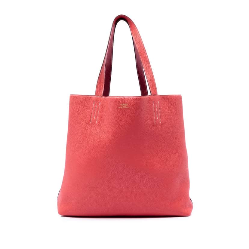 Hermès Clemence Double Sens 36 Red Leather Very good condition - Front View