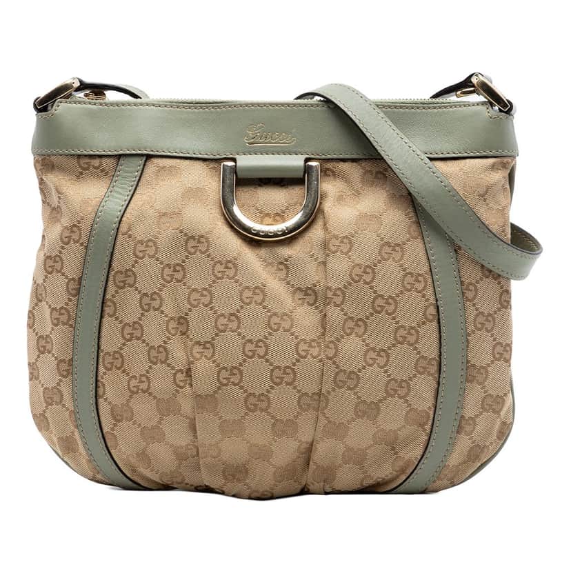 Gucci GG Canvas Abbey D Ring Crossbody Beige Very good condition - Front View