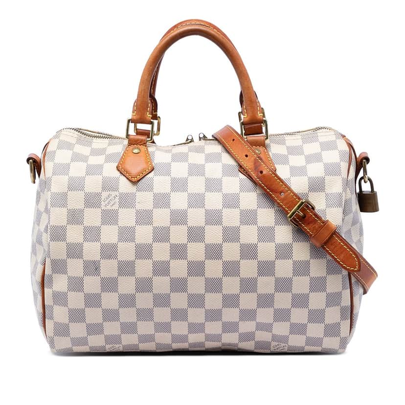 Louis Vuitton Damier Azur Speedy Bandouliere 30 White Very good condition - Front View