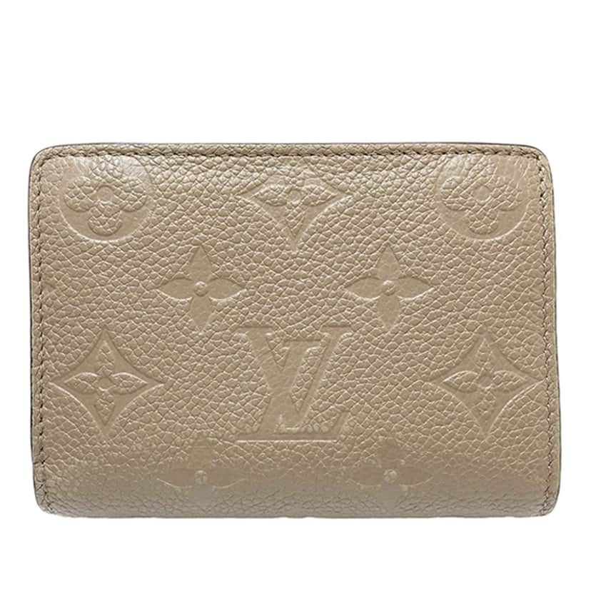 Louis Vuitton Monogram Empreinte Clea Wallet Beige Leather Very good condition - Front View