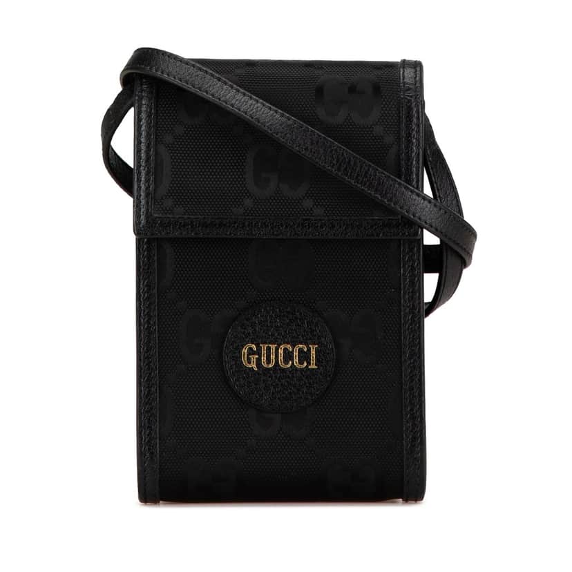 Gucci Off The Grid Mini GG Econyl Crossbody Black Very good condition - Front View