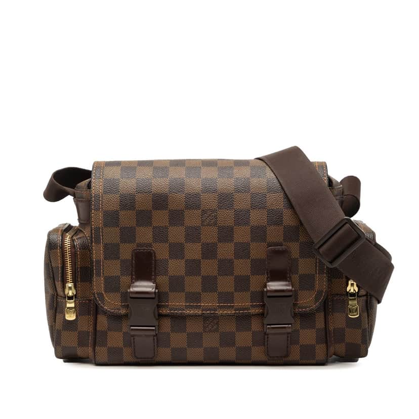 Louis Vuitton Damier Ebene Melville Reporter Brown Very good condition - Front View
