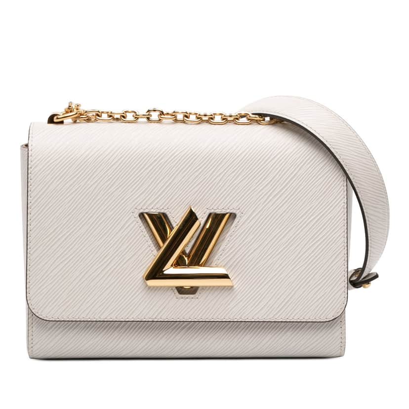Louis Vuitton Epi Twist MM White Leather Very good condition - Front View