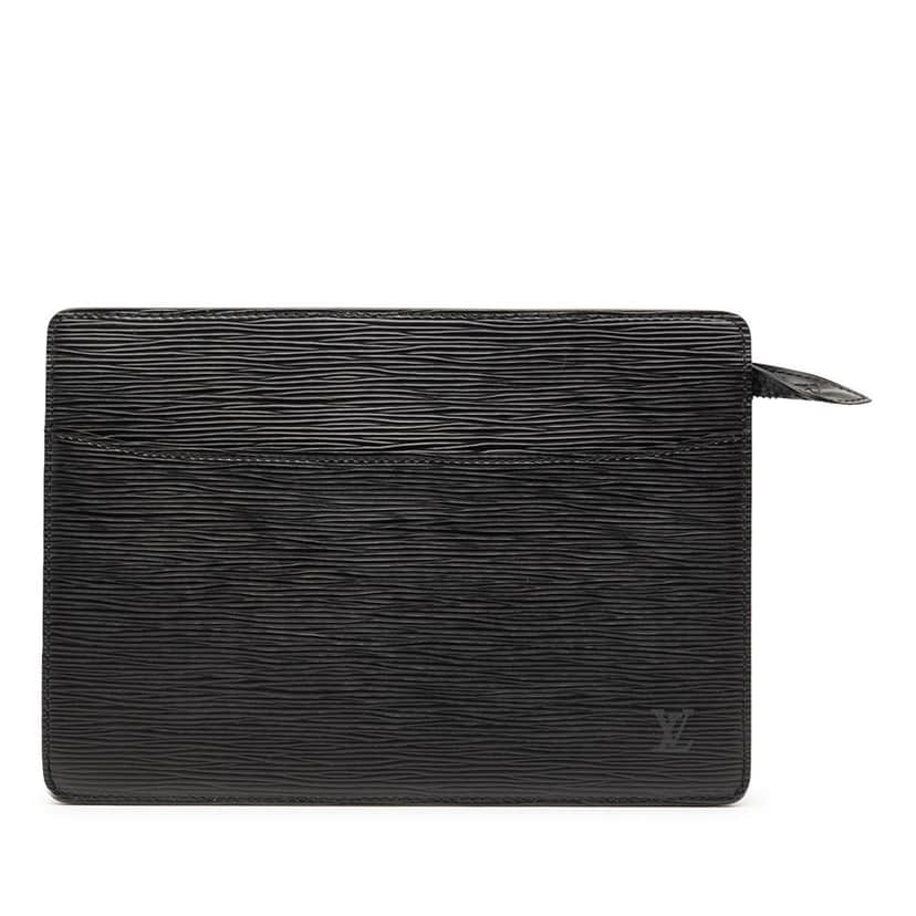 Louis Vuitton Epi Pochette Homme Black Leather Very good condition - Front View