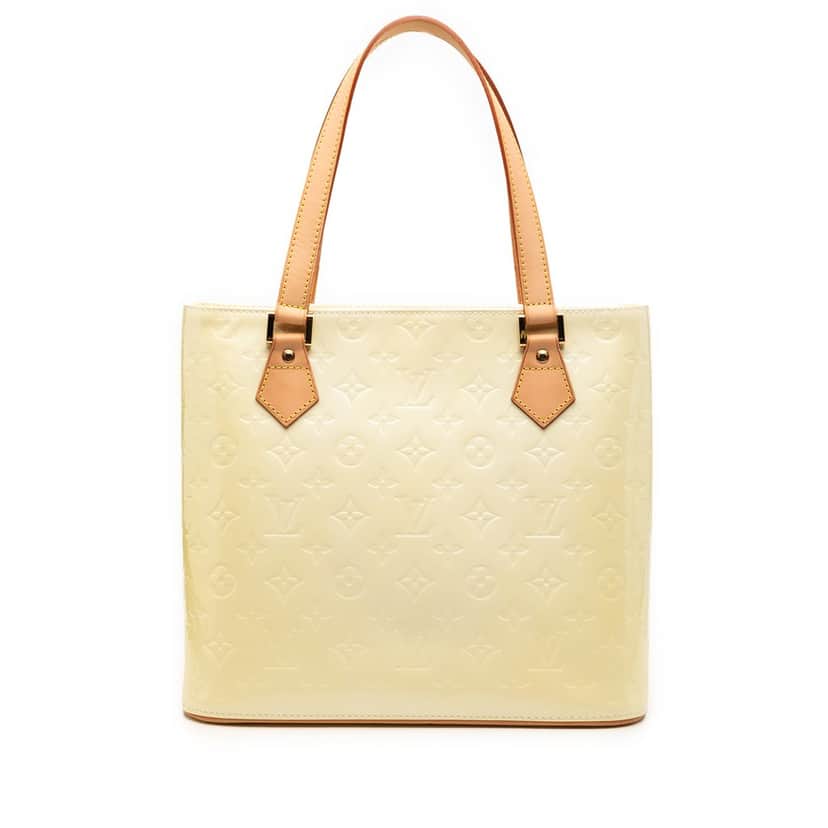 Louis Vuitton Monogram Vernis Houston White Leather Very good condition - Front View