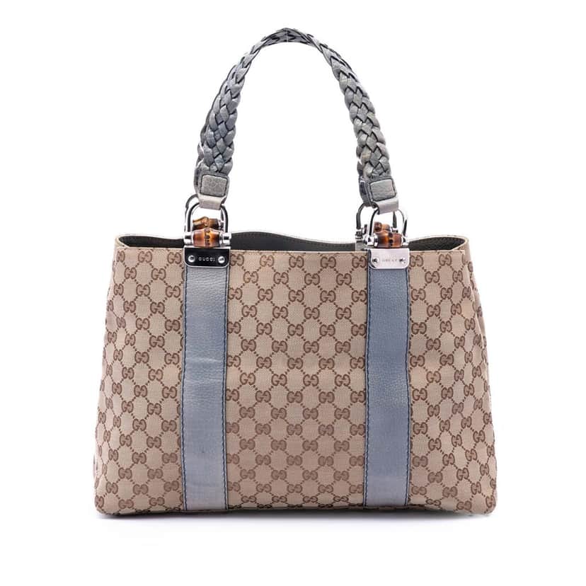 Gucci GG Canvas Sukey Shoulder Bag Beige Very good condition - Front View