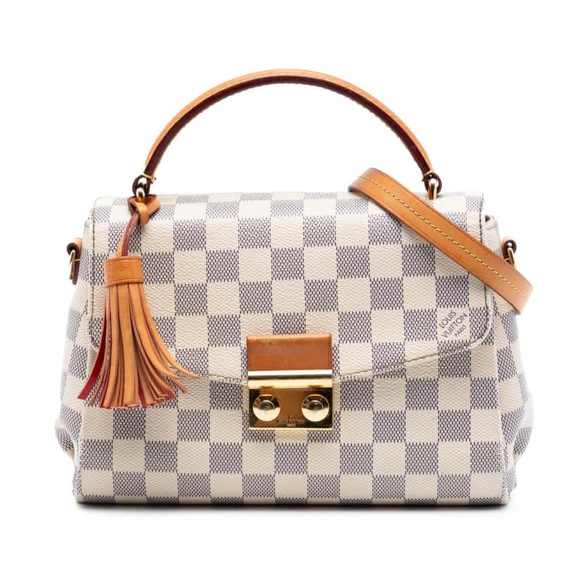 Louis Vuitton Damier Azur Croisette White Very good condition - Front View