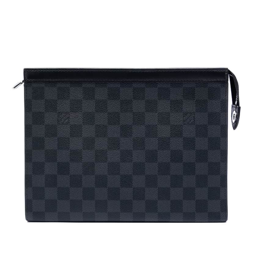 Louis Vuitton Damier Graphite Pochette Voyage MM Black Very good condition - Front View