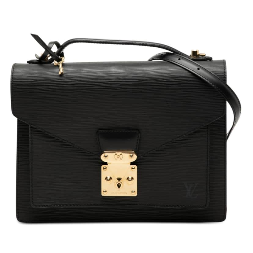 Louis Vuitton Epi Monceau 28 Black Leather Very good condition - Front View