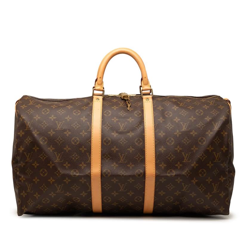 Louis Vuitton Monogram Keepall 55 Brown Very good condition - Front View