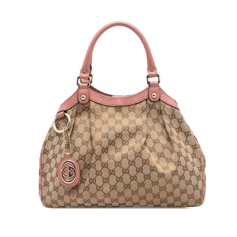 Gucci Medium GG Canvas Sukey Tote Beige Very good condition - Front View