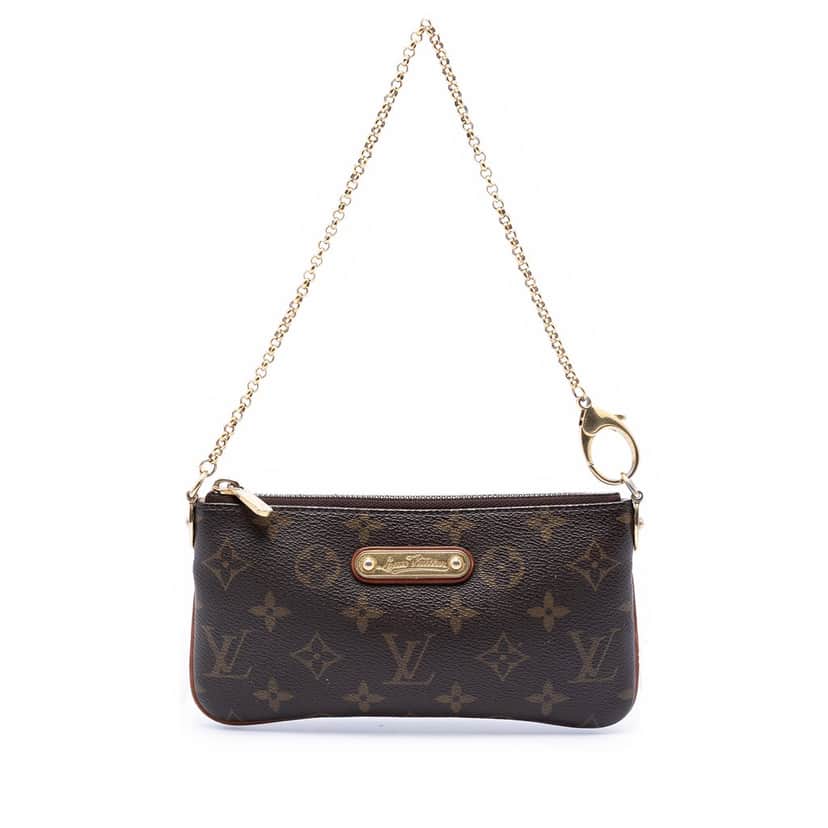 Louis Vuitton Monogram Pochette Milla MM Brown Very good condition - Front View