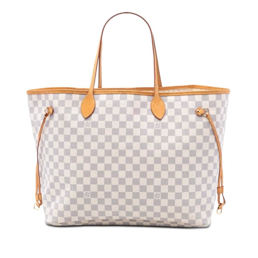 Louis Vuitton Damier Azur Neverfull GM White Very good condition - Front View