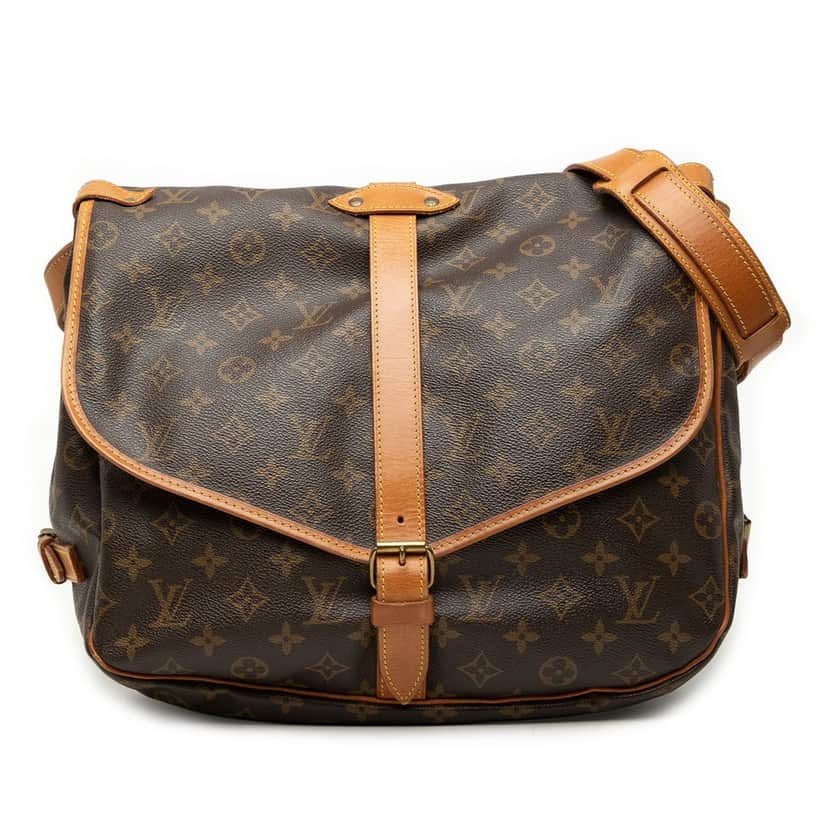 Louis Vuitton Monogram Saumur 35 Brown Good condition - Front View