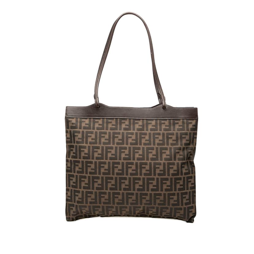 Fendi Zucca Canvas Tote Brown Very good condition - Front View