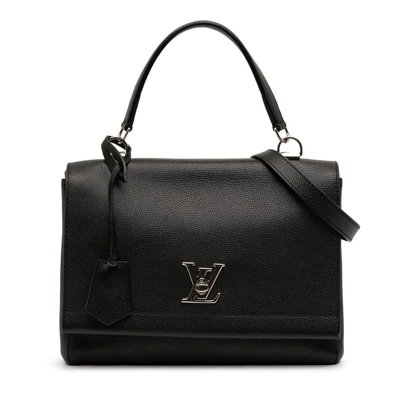Louis Vuitton Leather Lockme II Black Leather Very good condition - Front View