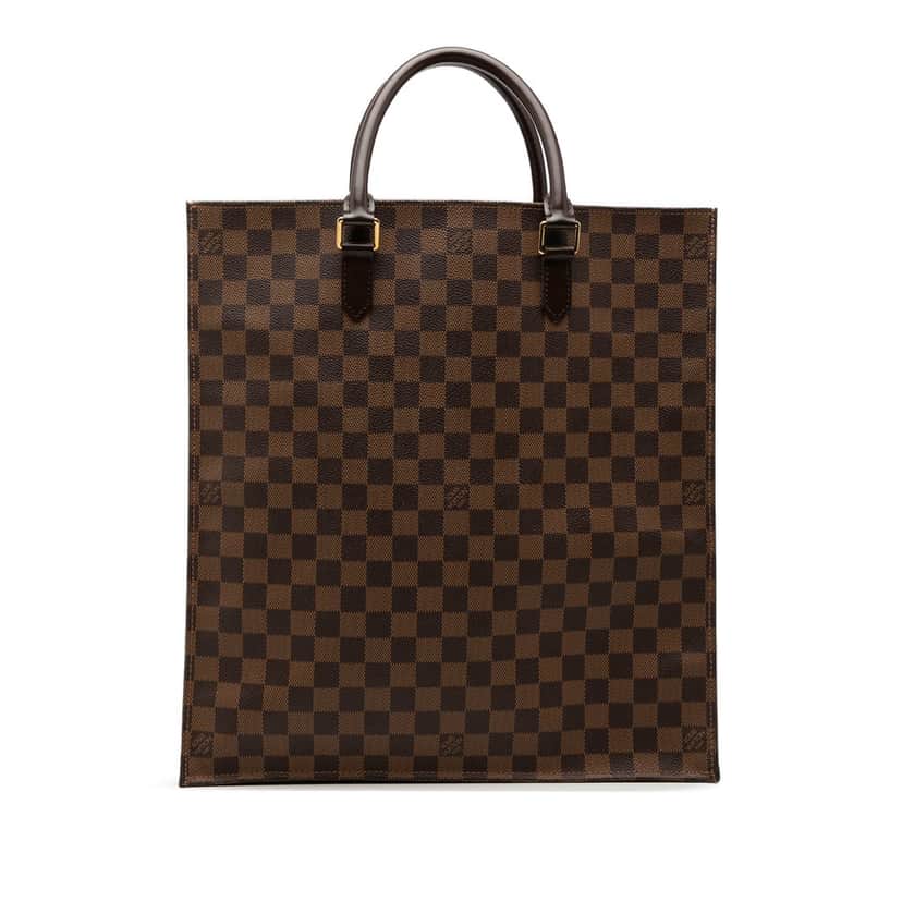 Louis Vuitton Damier Ebene Sac Plat Brown Very good condition - Front View