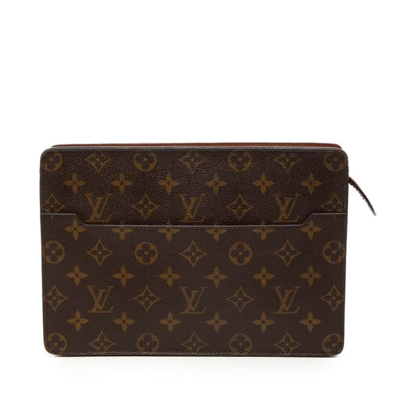 Louis Vuitton Monogram Pochette Homme Brown Good condition - Front View