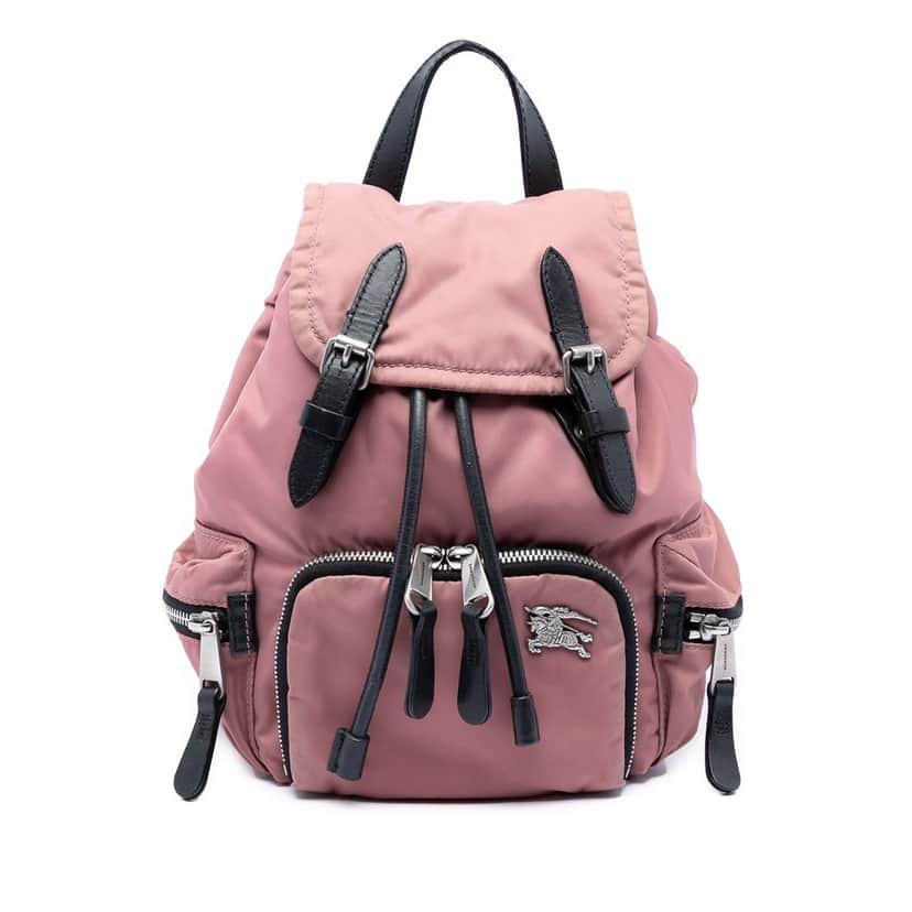 Burberry Mini Nylon Rucksack Pink Very good condition - Front View