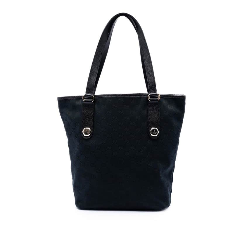 Gucci GG Canvas Charmy Tote Blue Very good condition - Front View