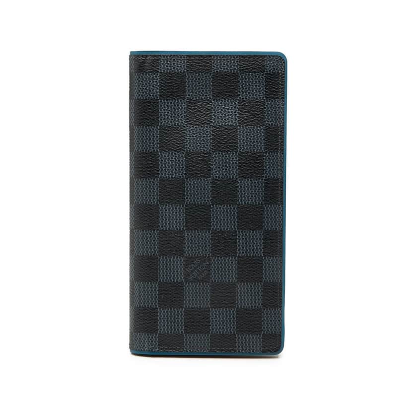 Louis Vuitton Damier Graphite Brazza Long Wallet Black Very good condition - Front View