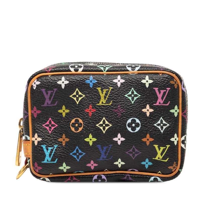Louis Vuitton Monogram Multicolore Trousse Wapity Black Very good condition - Front View