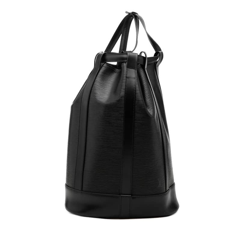Louis Vuitton Epi Randonnee PM Black Leather Very good condition - Front View