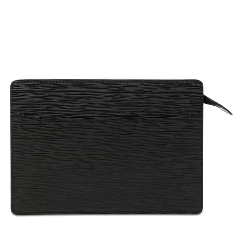 Louis Vuitton Epi Pochette Homme Black Leather Very good condition - Front View