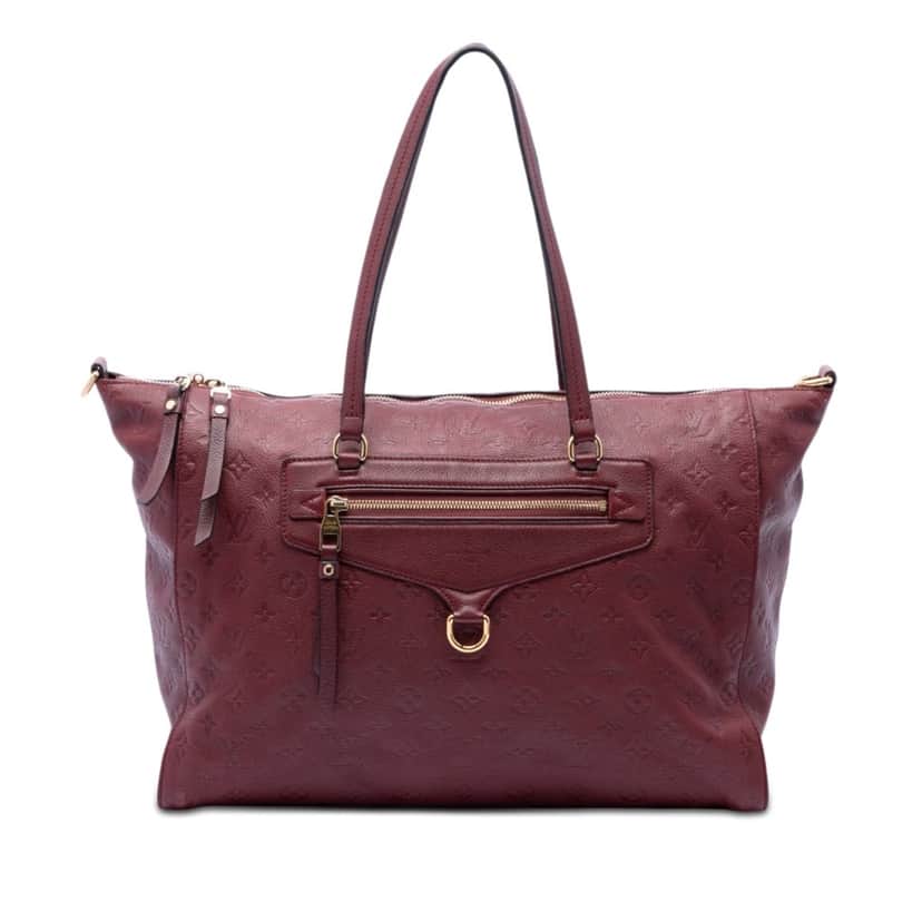 Louis Vuitton Monogram Empreinte Lumineuse GM Red Leather Very good condition - Front View