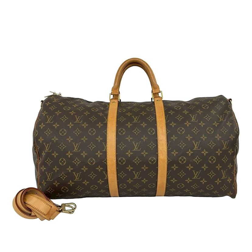 Louis Vuitton Monogram Keepall Bandouliere 55 Brown Very good condition - Front View