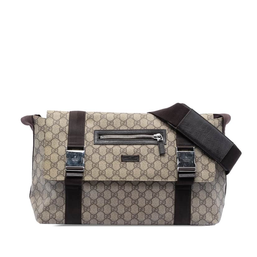 Gucci GG Supreme Crossbody Beige Very good condition - Front View