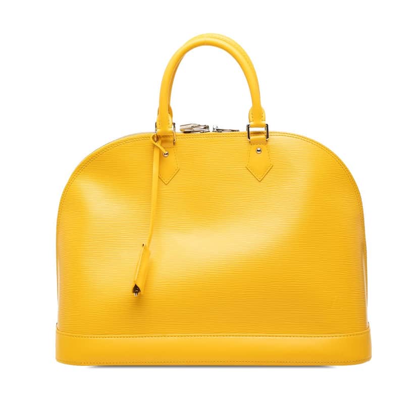 Louis Vuitton Epi Alma GM Yellow Leather Very good condition - Front View