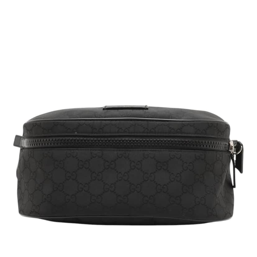 Gucci GG Nylon Web Belt Bag Black Very good condition - Front View