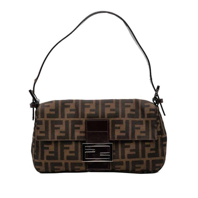 Fendi Zucca Canvas Baguette Brown Very good condition - Front View