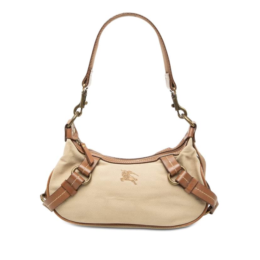 Burberry Canvas Shoulder Bag Beige Very good condition - Front View