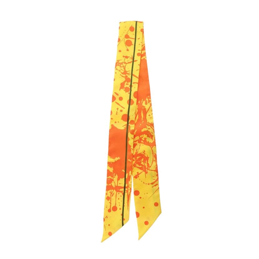 Hermès Cheval Suprise Twilly Silk Scarf Yellow Very good condition - Front View