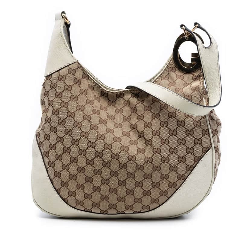 Gucci GG Canvas Charlotte Crossbody Beige Very good condition - Front View