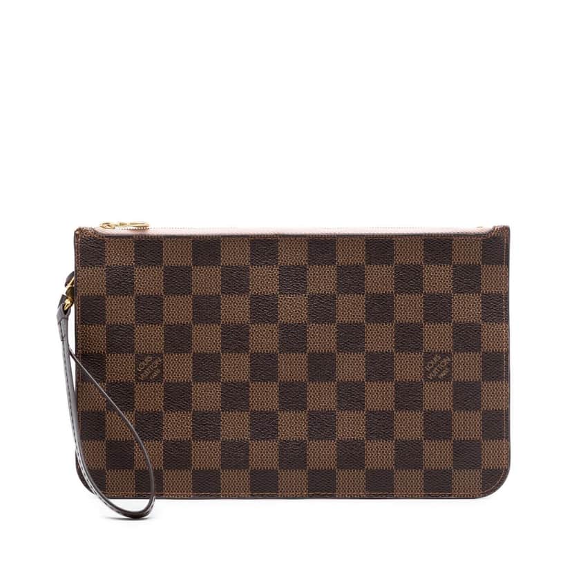 Louis Vuitton Damier Ebene Neverfull MM Pouch Brown Very good condition - Front View