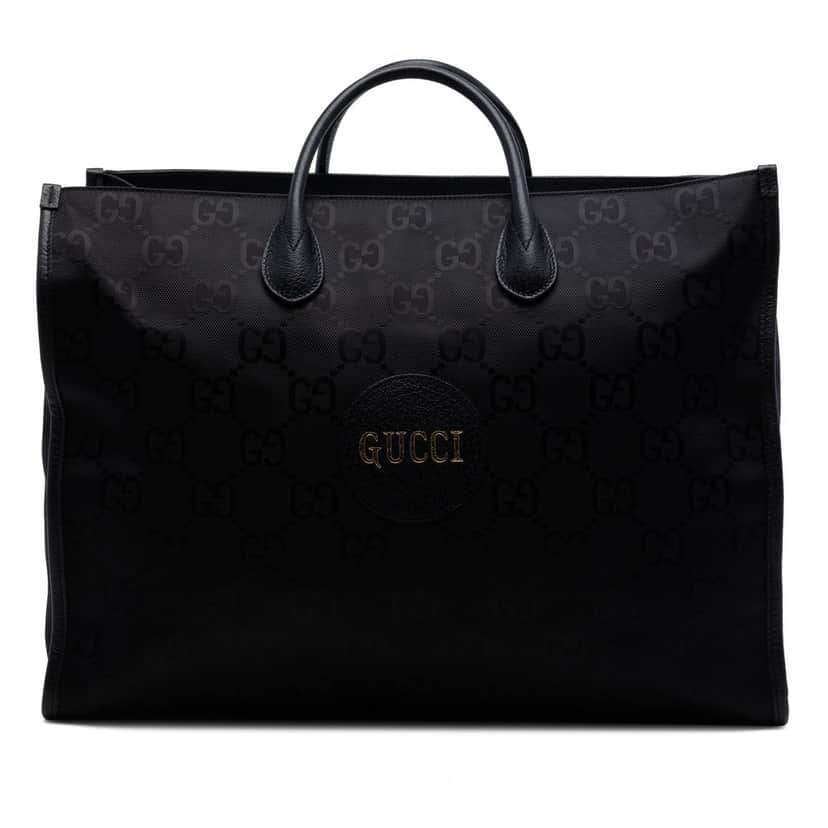 Gucci GG Econyl Off The Grid Convertible Tote Black Very good condition - Front View