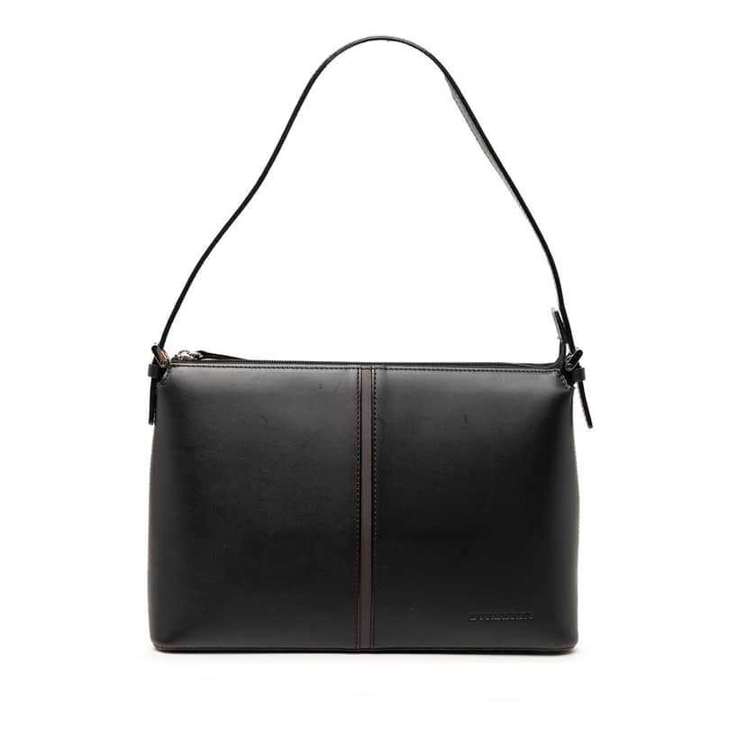 Burberry Leather Shoulder Bag Black Leather Very good condition - Front View