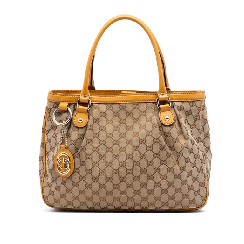 Gucci GG Canvas Sukey Tote Beige Very good condition - Front View