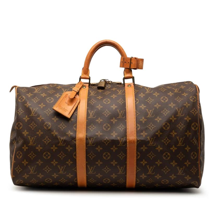 Louis Vuitton Monogram Keepall 50 Brown Good condition - Front View