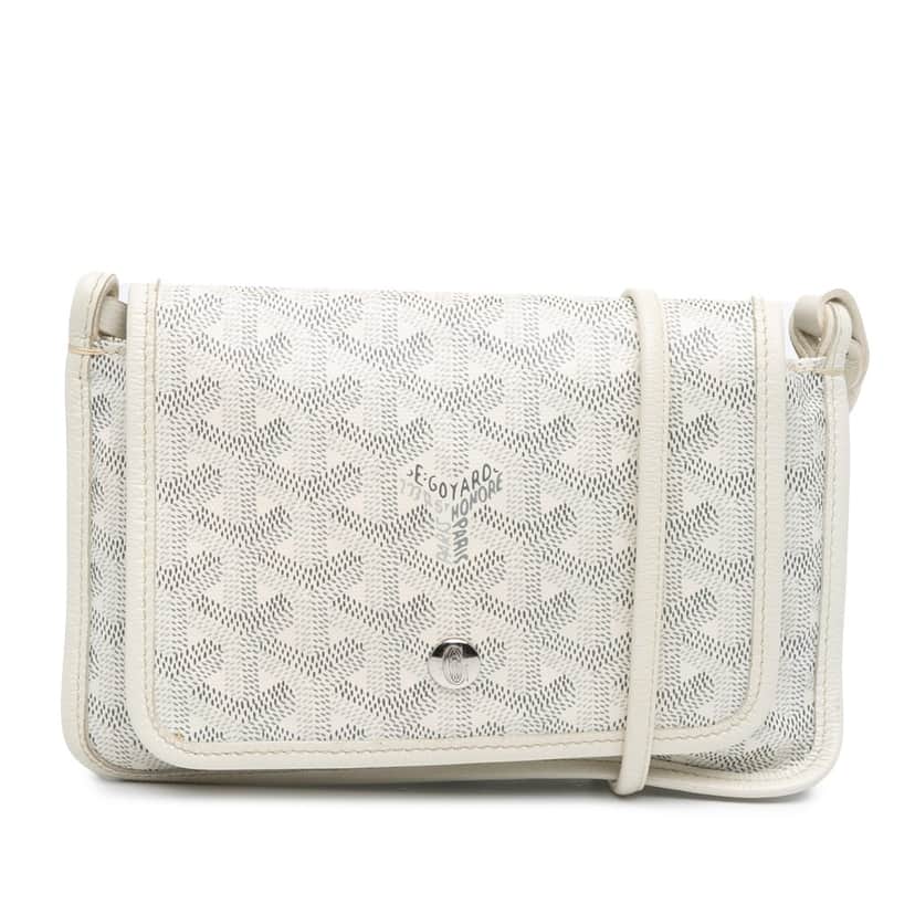 Goyard Goyardine Plumet Pocket Wallet White Very good condition - Front View