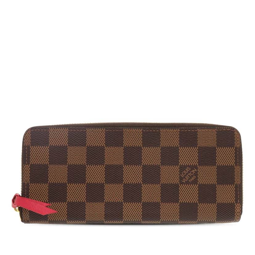 Louis Vuitton Damier Ebene Zippy Long Wallet Brown Very good condition - Front View