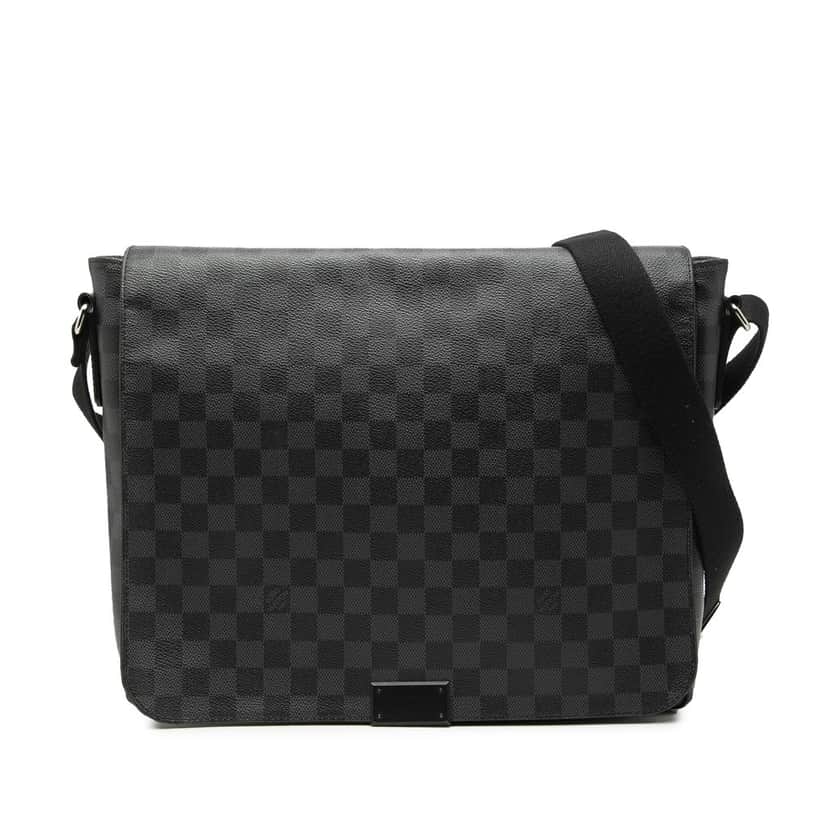 Louis Vuitton Damier Graphite District MM Black Very good condition - Front View