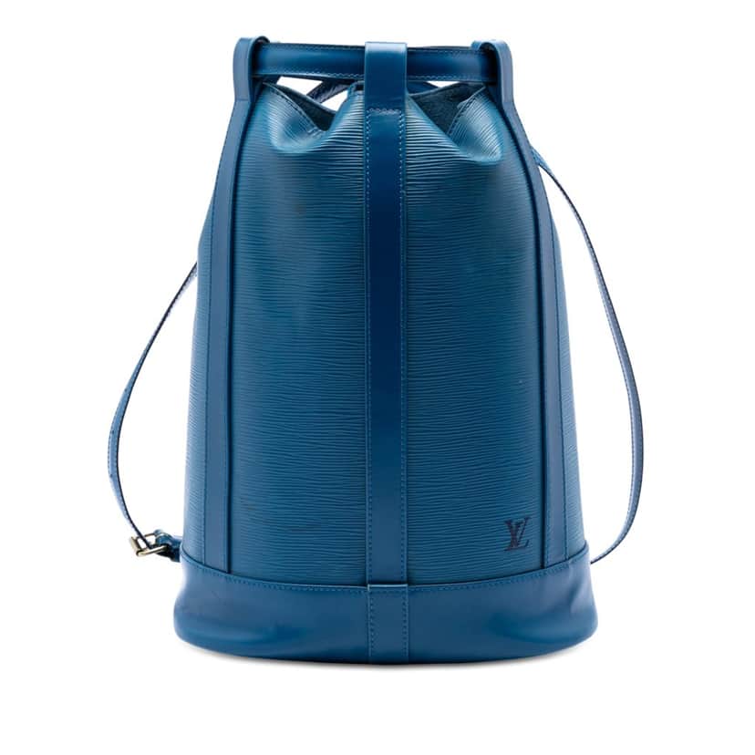 Louis Vuitton Epi Randonnee PM Blue Leather Very good condition - Front View
