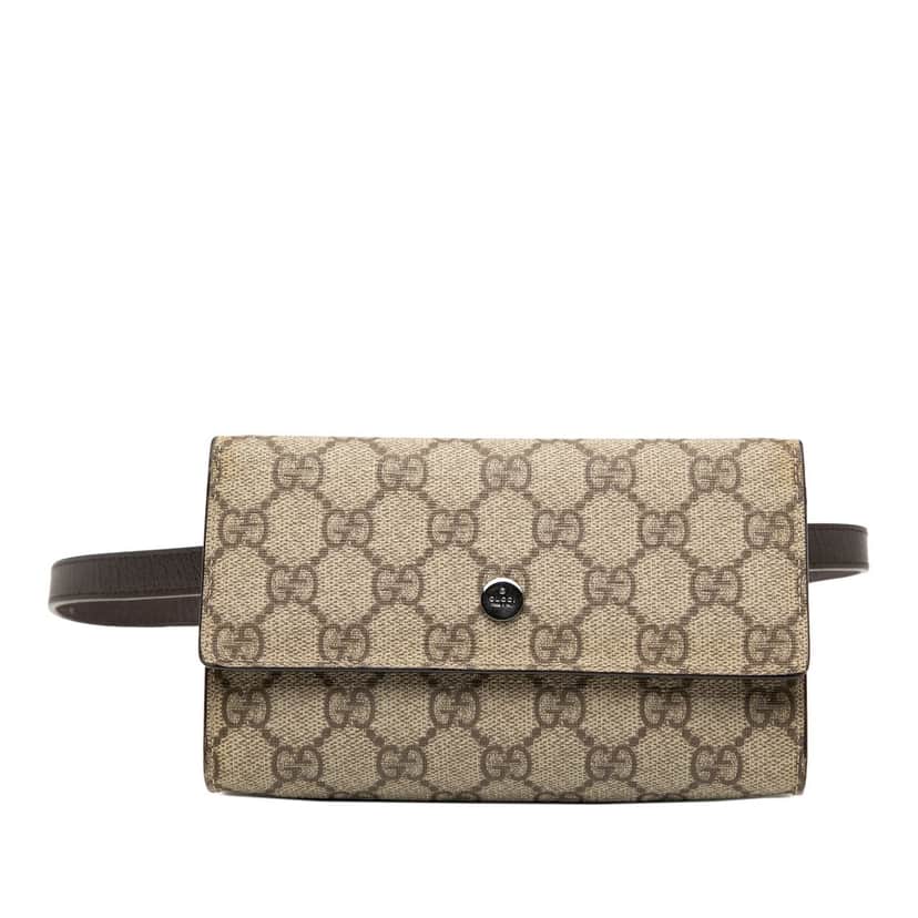 Gucci GG Supreme Belt Bag Beige Very good condition - Front View