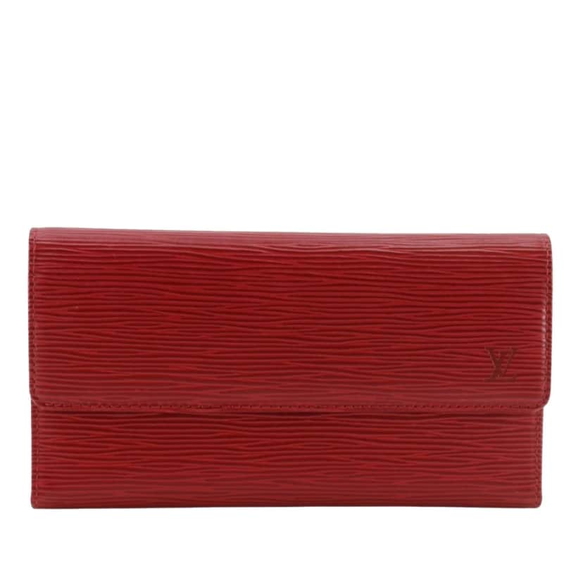 Louis Vuitton Epi Porte Tresor International Long Wallet Red Leather Very good condition - Front View